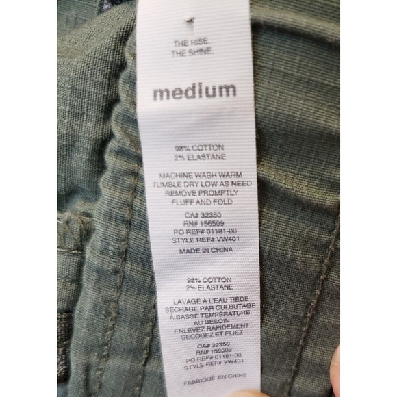 Vuori Womens Ripstop Pants in Army Green Elastic Waist Medium Athleisure - Picture 11 of 13